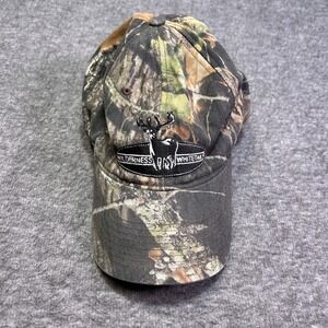 Vintage Mossy Oak Camo Hat Camouflage Wilderness Whitetails Hunting Adjustable